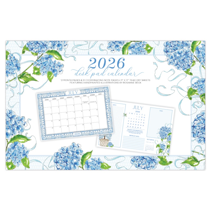 2026 Desk Pad Calendar  | Garden Party