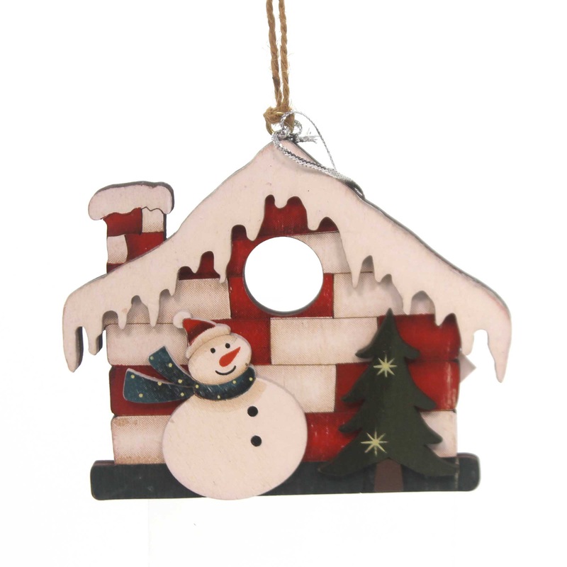 (Parent-144259) Holiday Ornaments Wood Ornaments, 5.50 Inch, Package Holiday