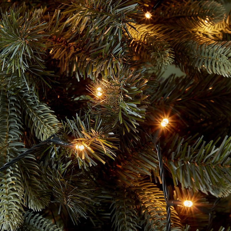 240 Warm white LED String lights With timer function & 17.95m Green cable