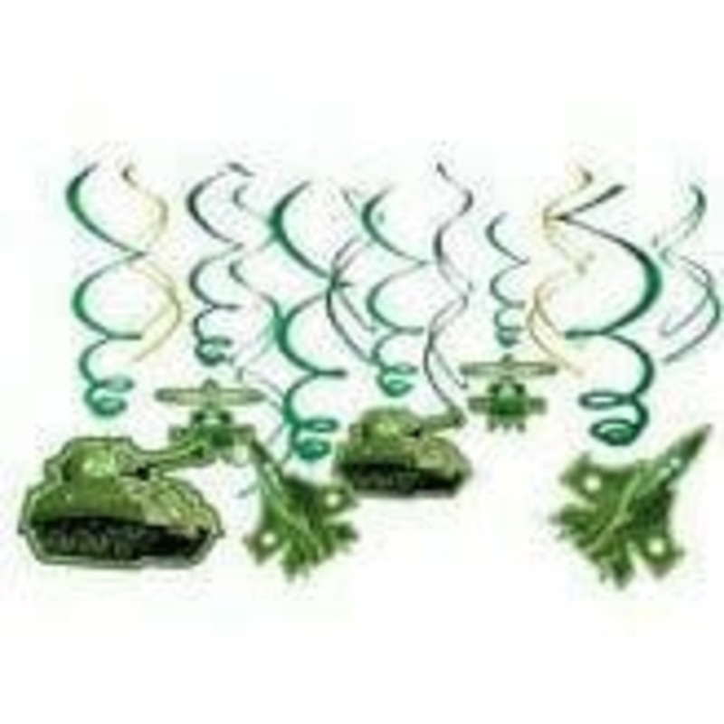 Camo Swirl Decorations