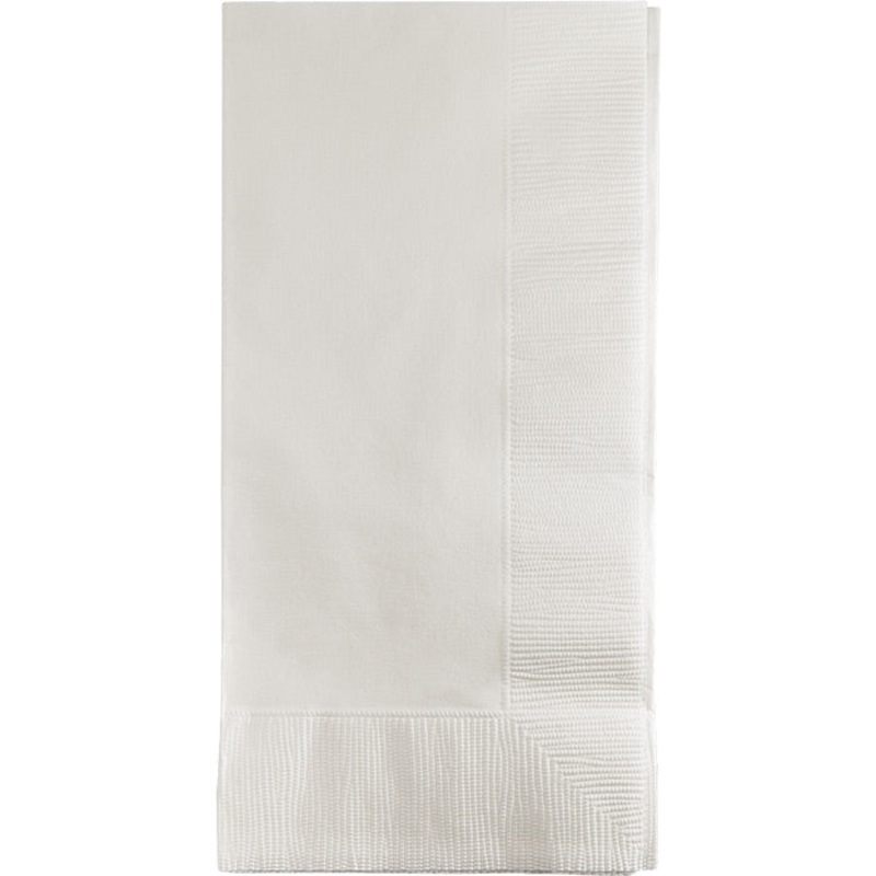 White Dinner Napkins 2Ply 1/8Fld (50/Pkg)