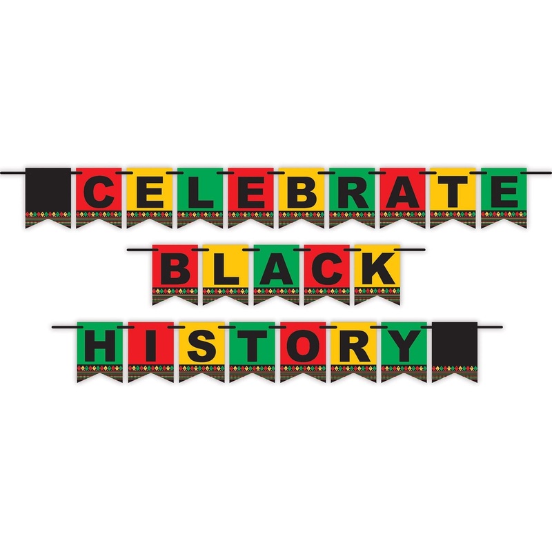 12 Pack Bulk Celebrate Black History Month Streamer
