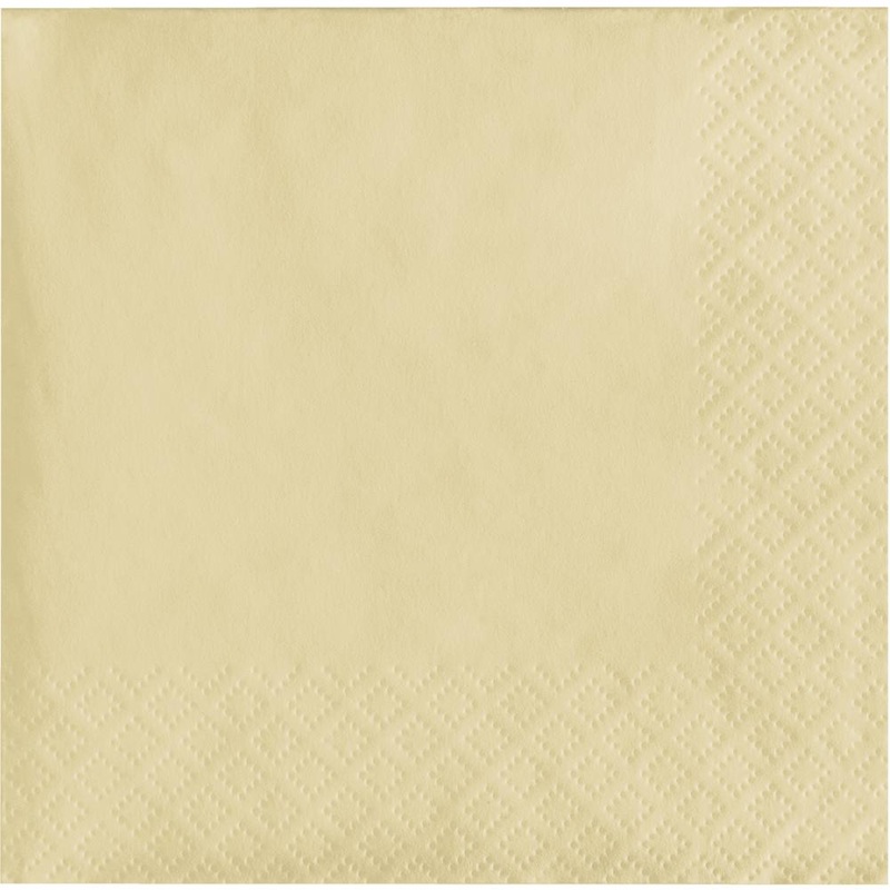 1200 pc Bulk Ivory 2 Ply Beverage Napkins
