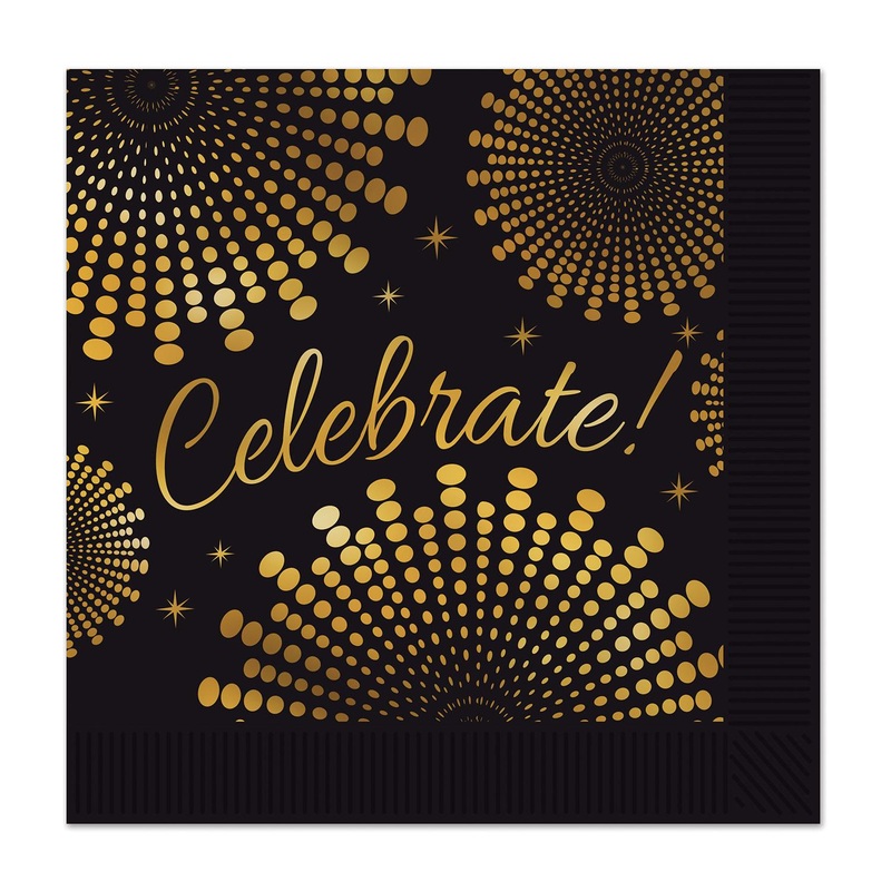 192 Pack Bulk Celebrate! Party Luncheon Napkins