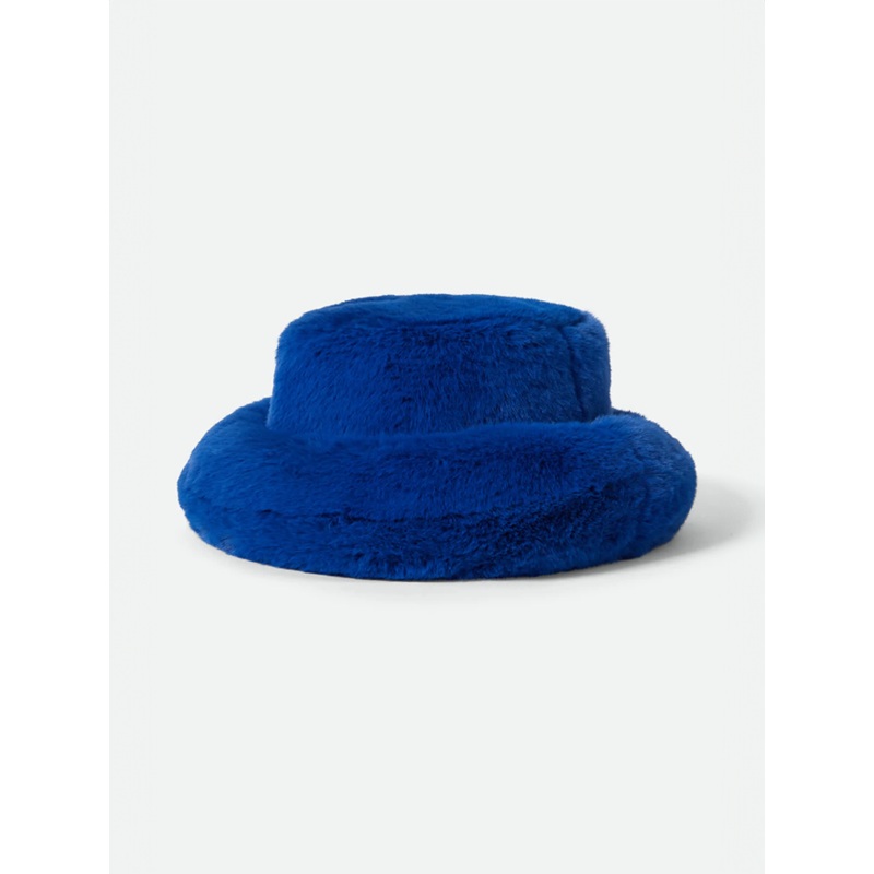 Dion Packable Winter Bucket Hat: Cyber Blue