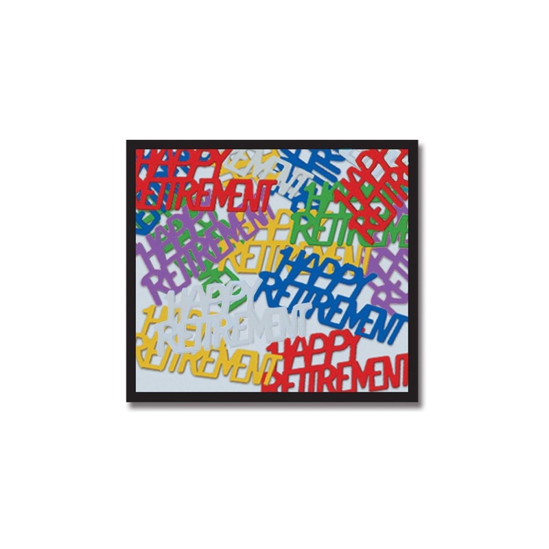 12 Pack Bulk Happy Retirement Party Confetti - multi-color (0.5 Oz/Pkg)