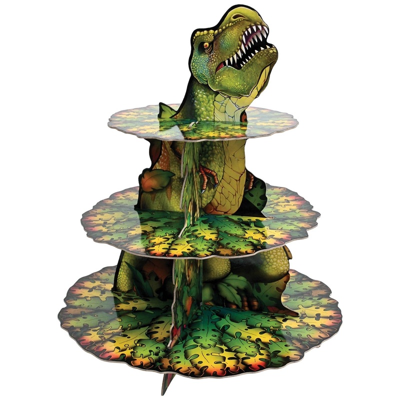 12 Pack Bulk Dinosaur Party Cupcake Stand