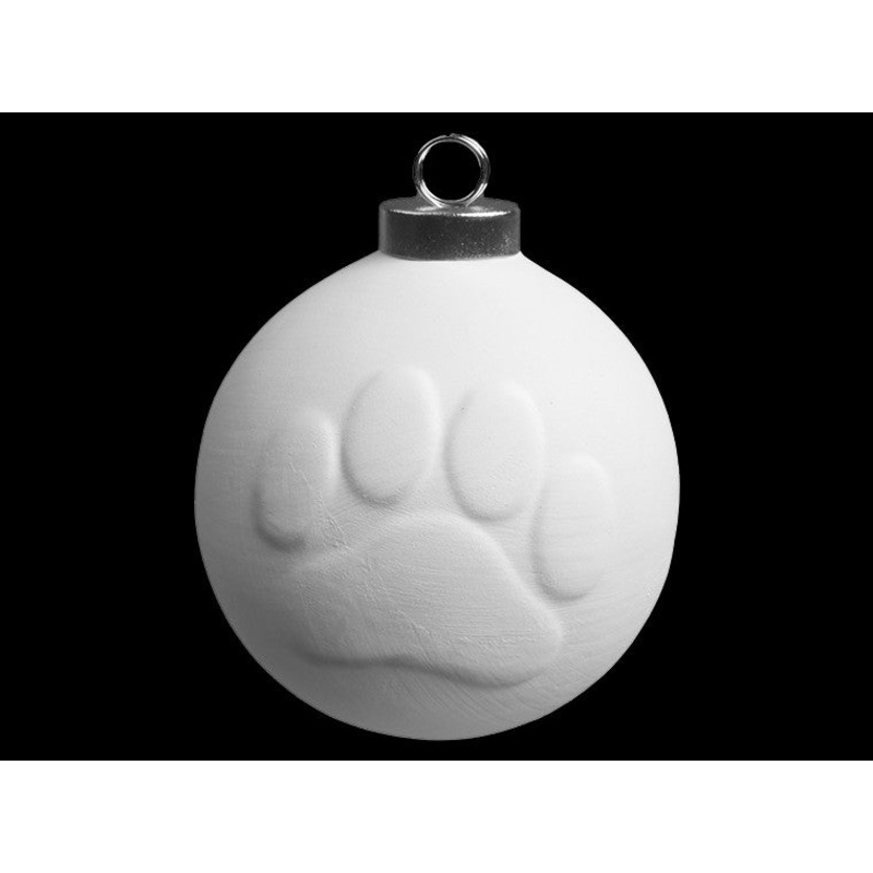 Ball Paw Print Ornament