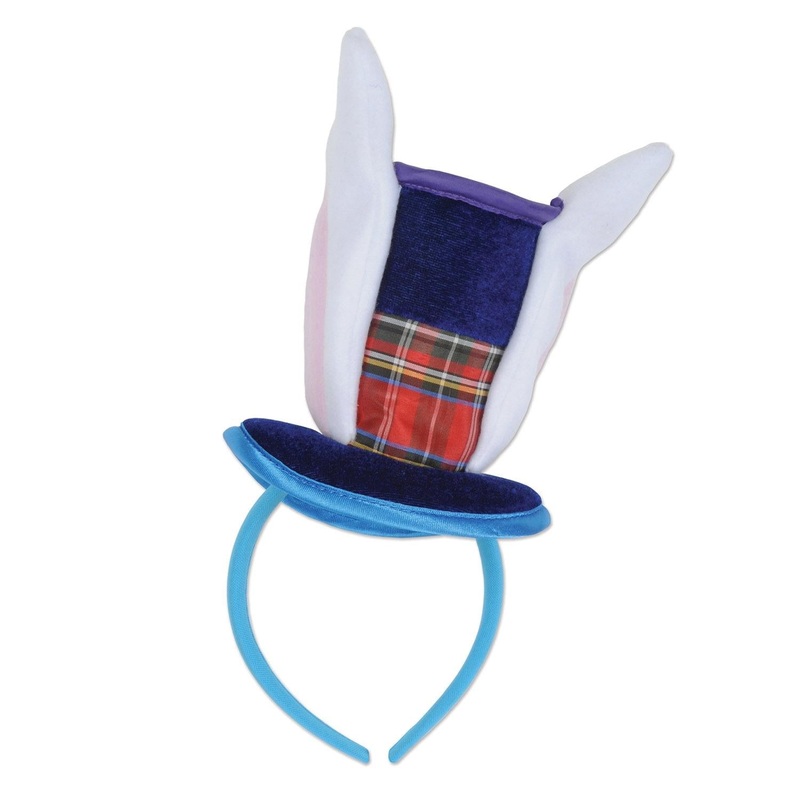 12 Pack Bulk Bunny Top Hat/Ears Headband