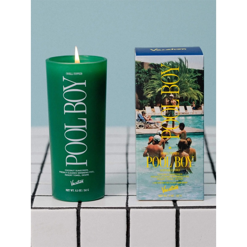 Vacation Candle: Well-Tipped Poolboy