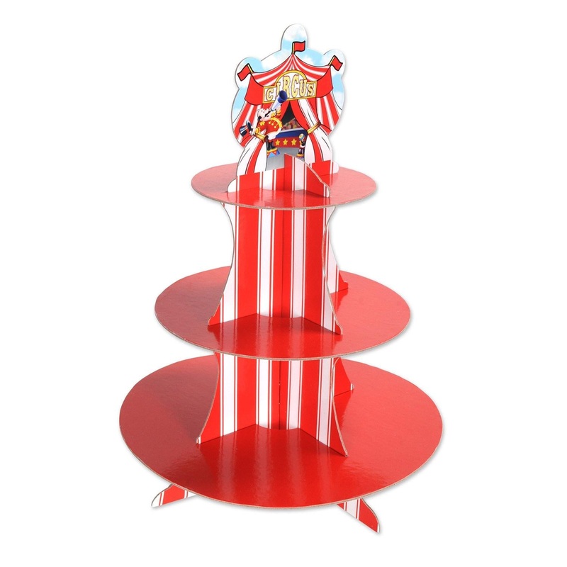 12 Pack Bulk Circus Tent Party Cupcake Stand