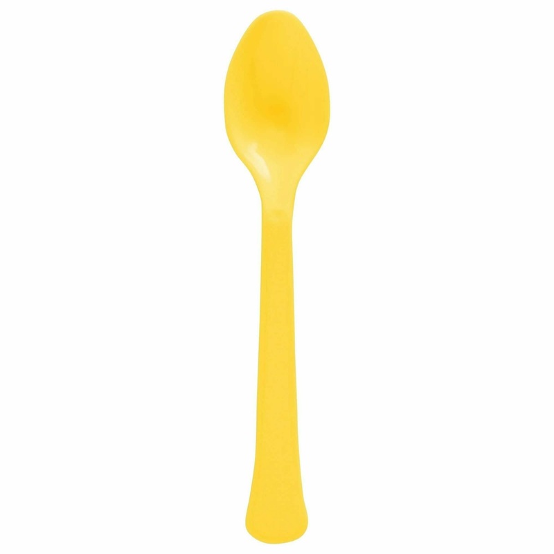 Yellow Sunshine - Boxed, Heavy Weight Spoons, 20 Ct.