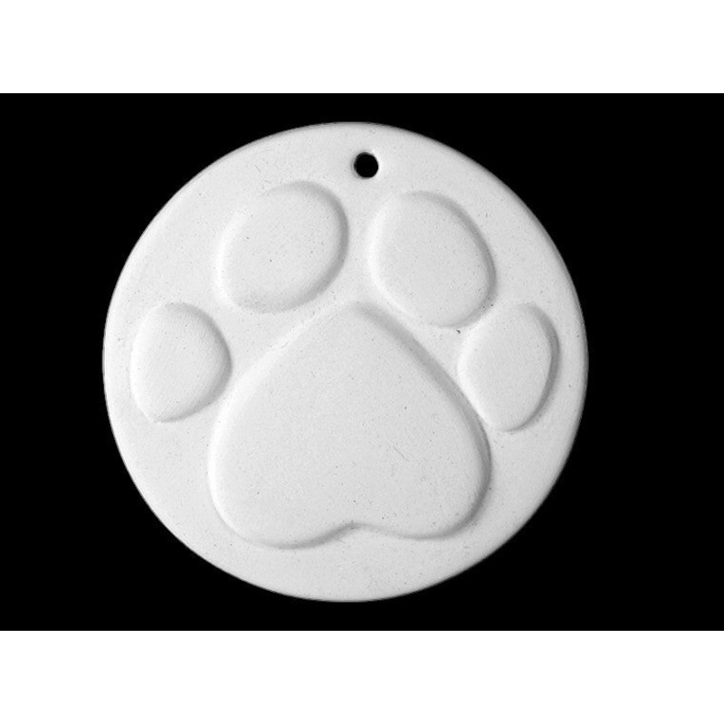 Flat Paw Print Ornament