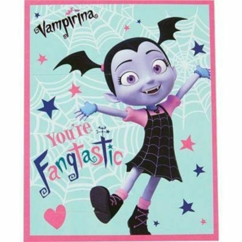Vampirina Valentine Exchange Cards with Favors 12ct Valentine's Day