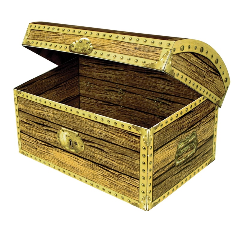 12 Pack Bulk 5.5 Inch-Treasure Chest Party Box