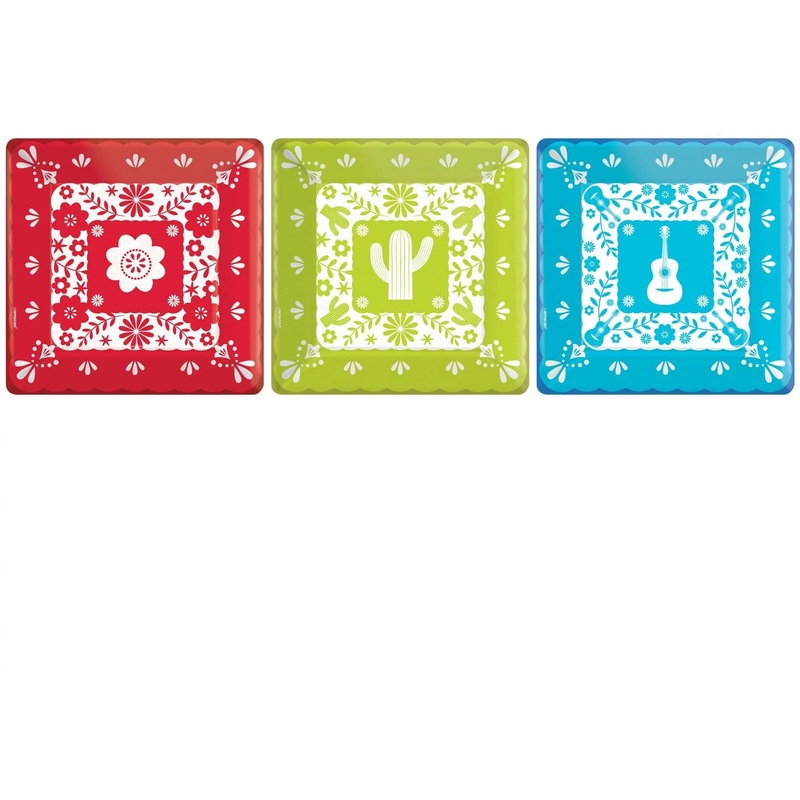 Viva la Party 7" Square Dessert Plates