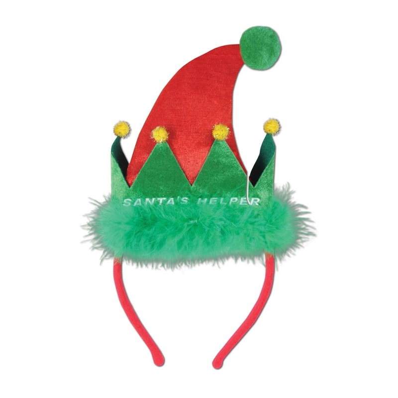 12 Pack Bulk Christmas Santa's Helper Headband