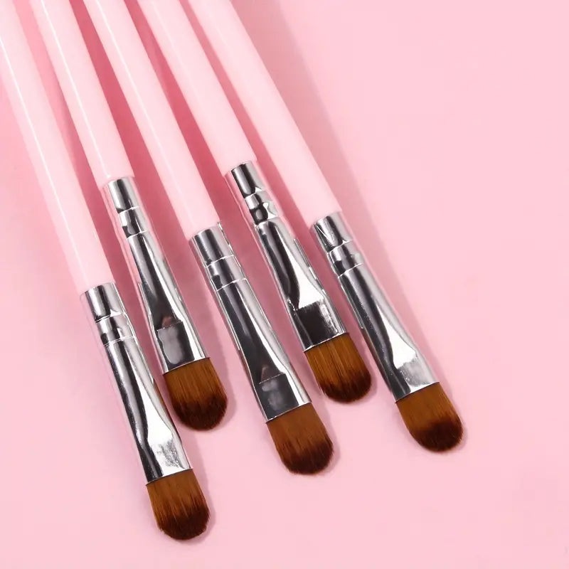 5pc Blending Brushes Small Synthetic Fiber