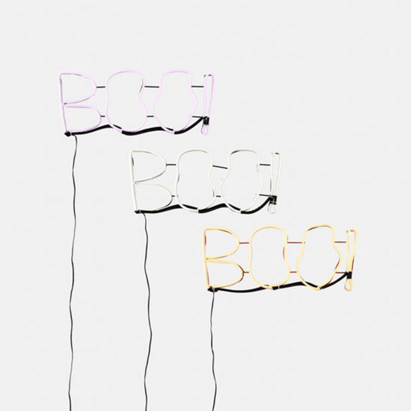 "BOO!" Neon Sign - 3 Color Options