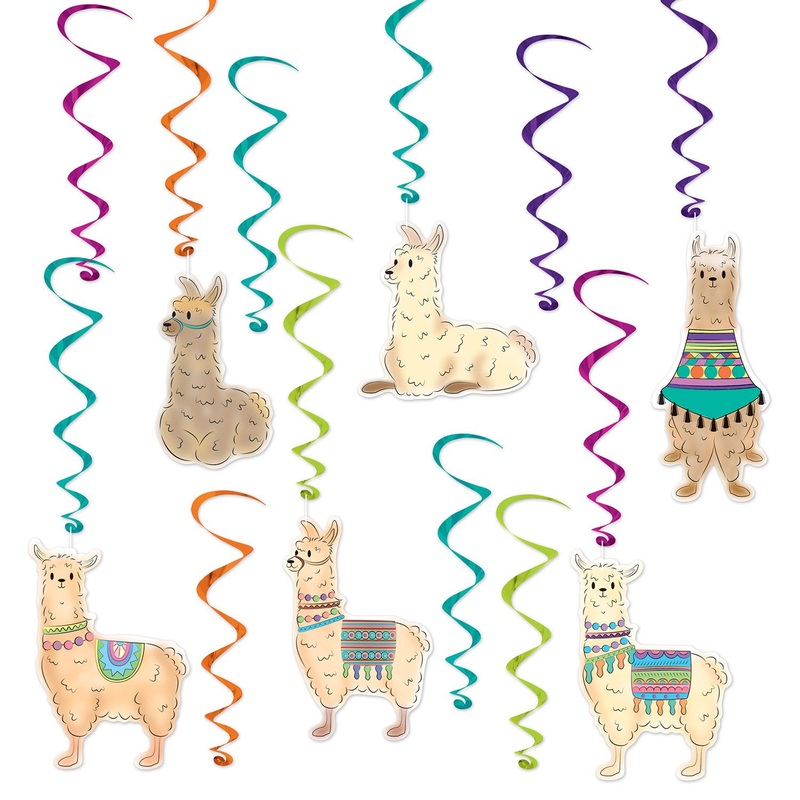 72 Pack Bulk Llama Party Whirls