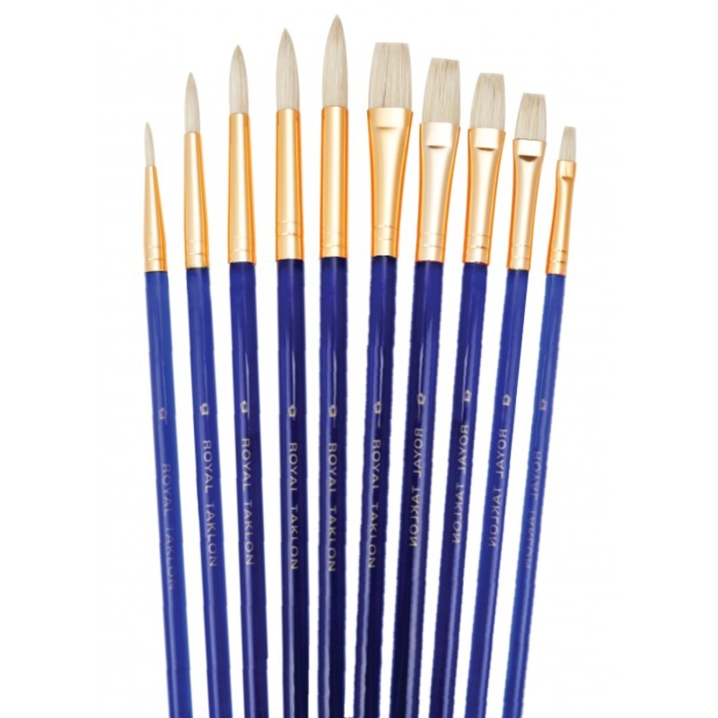 Royal SVP5 White Bristle Drybrush Set (10pc)