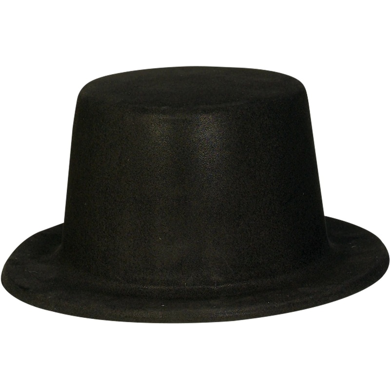 Black Felt Hollywood Top Hat