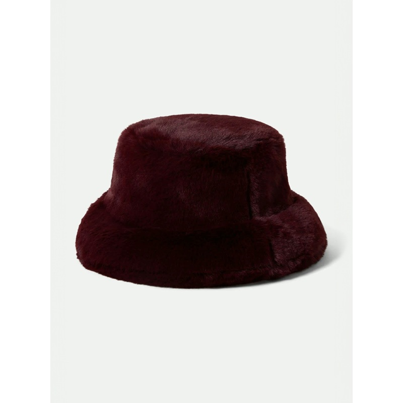 Dion Packable Winter Bucket Hat: Port