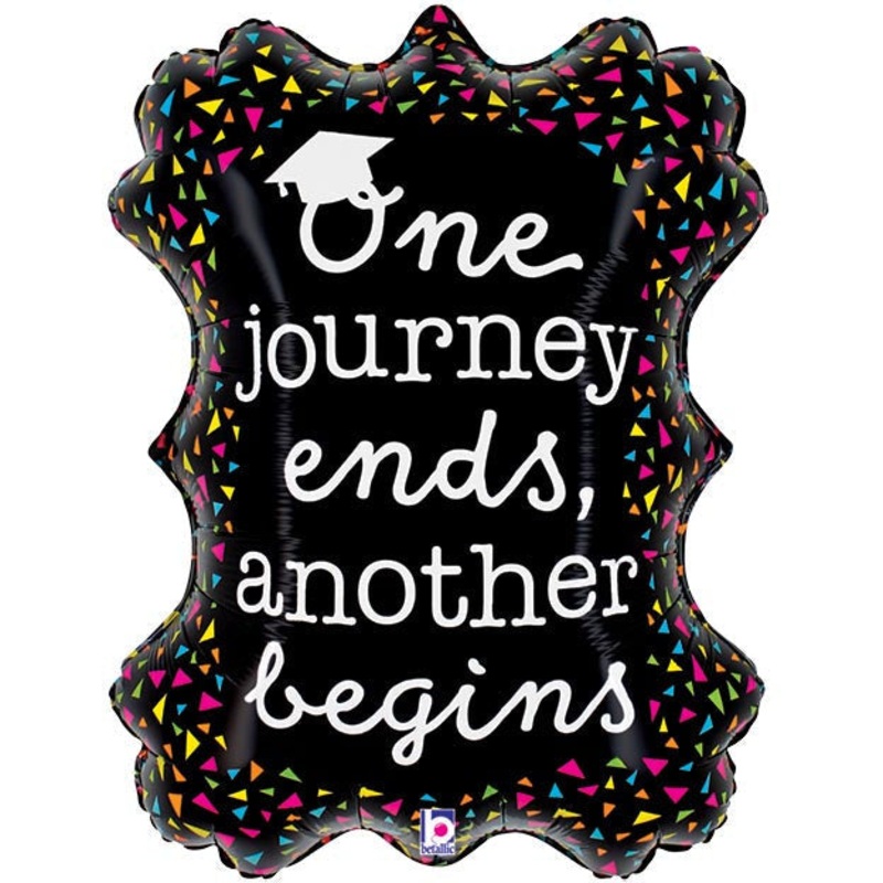 34" NEON GRAD FRAME SHAPE FOIL BALLOON