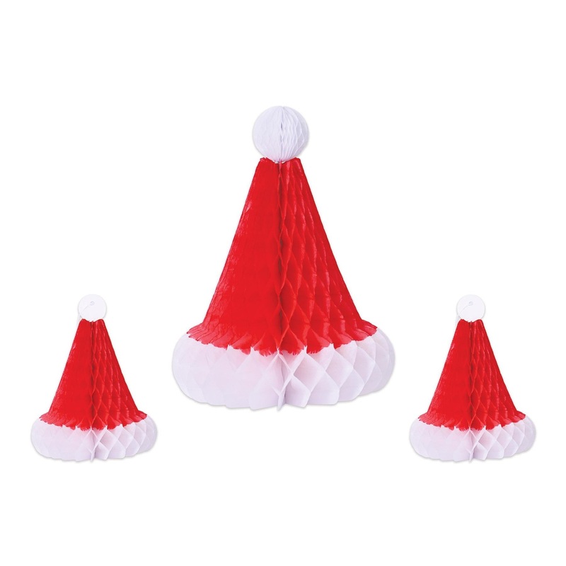 12 Pack Bulk Christmas Tissue Santa Hats
