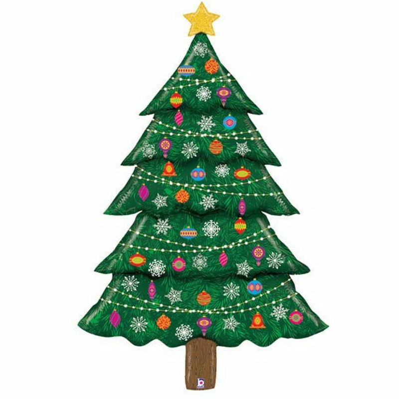 60" GLITTER CHRISTMAS TREE BALLOON