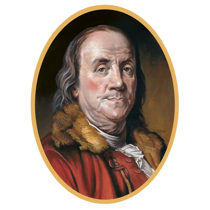 12 Pack Bulk Ben Franklin Party Cutout