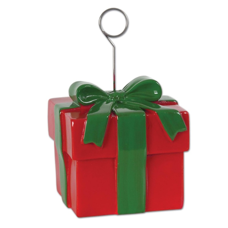6 Pack Bulk Christmas Gift Box Photo/Balloon Holder