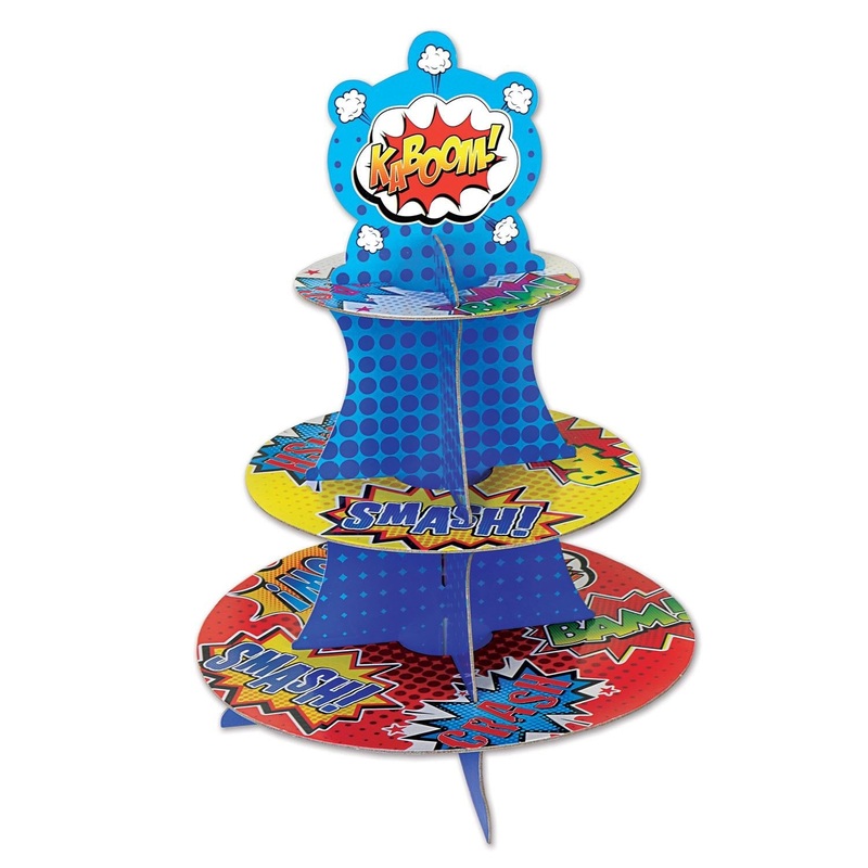 12 Pack Bulk Hero Party Cupcake Stand