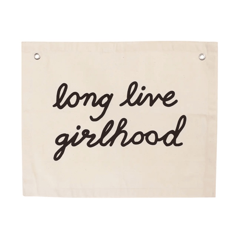 "Long Live Girlhood" Wall Hanging - Natural
