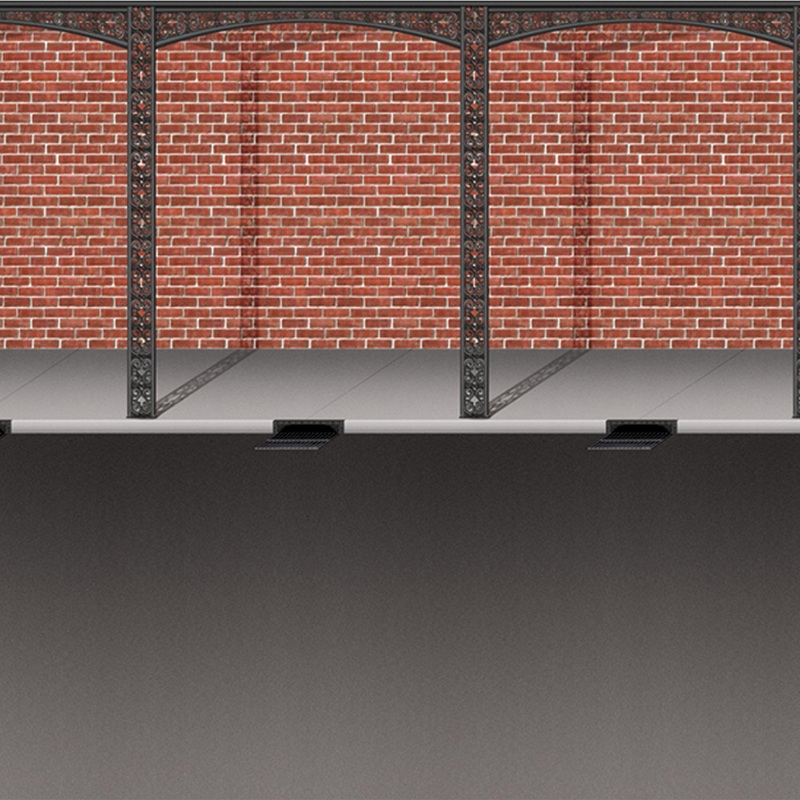 6 Pack Bulk Mardi Gras Brick Wall/Street Backdrop
